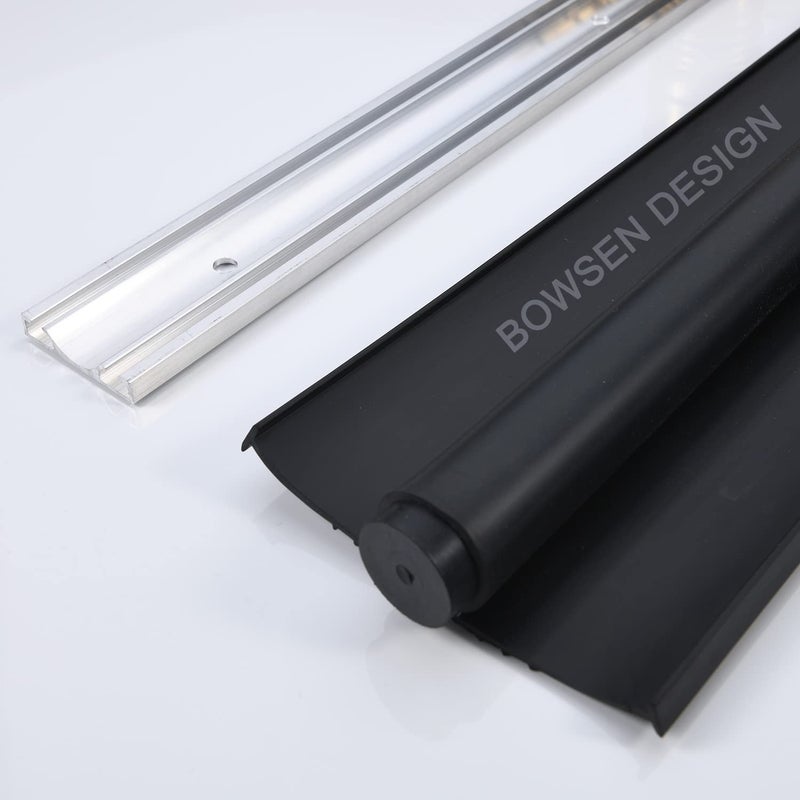 BOWSEN Heavy-Duty U+O Ring Universal Garage Door Bottom Seals Weatherstrip Weather Stripping Rubber with Aluminum Track Retainer Kit, Black (10FT, 1-5/8" Width) - Image 5